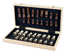 Load image into Gallery viewer, Walnut Wood Chess Board + Man Cave Candle And Matches
