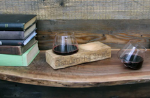 Load image into Gallery viewer, Revolving Glasses + Wood Coaster Set (6 Pieces)