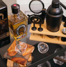 Load image into Gallery viewer, Revolving Glasses + Wood Coaster Set (6 Pieces)